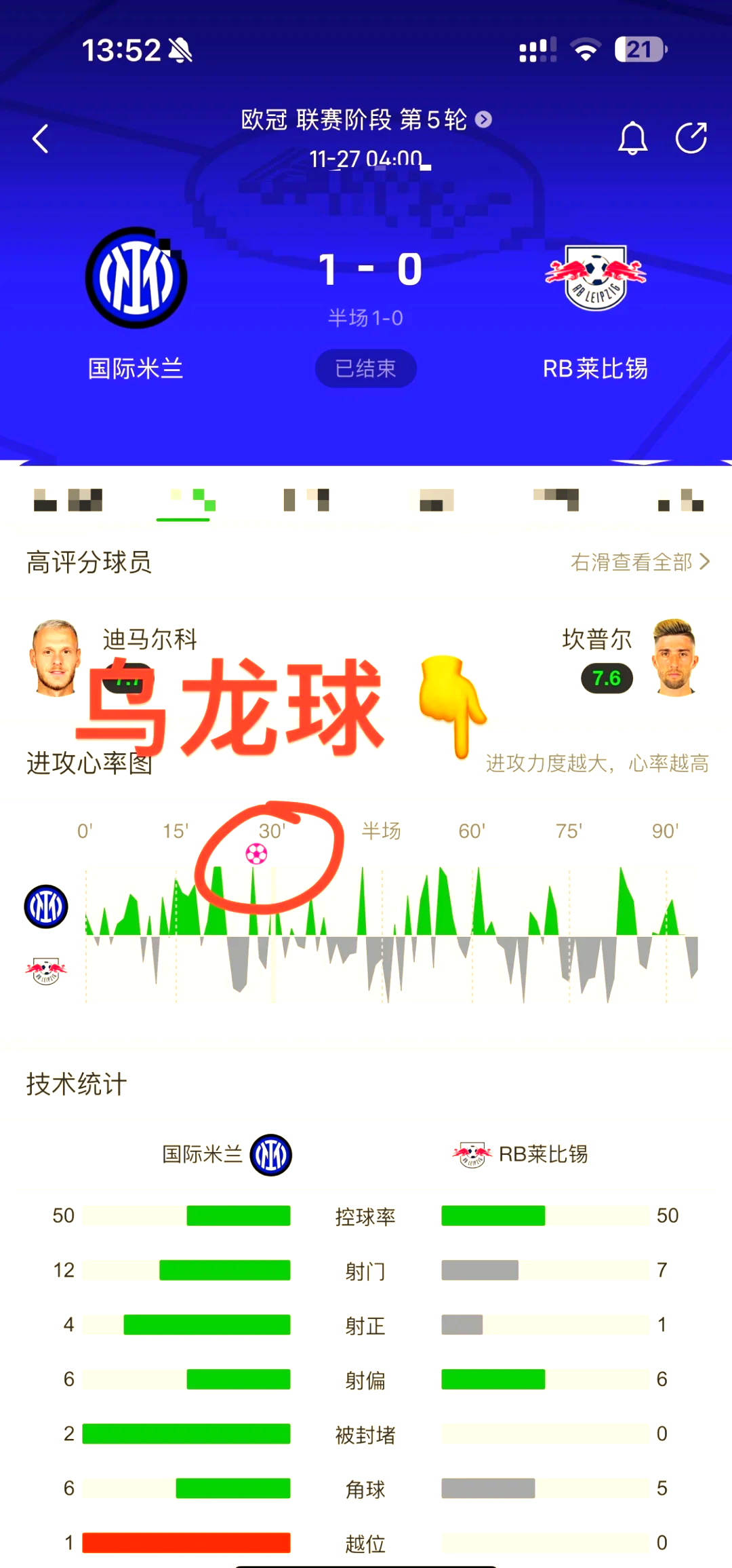 包含莱比锡红牛攻击线火力全开，逆转战胜对手的词条
